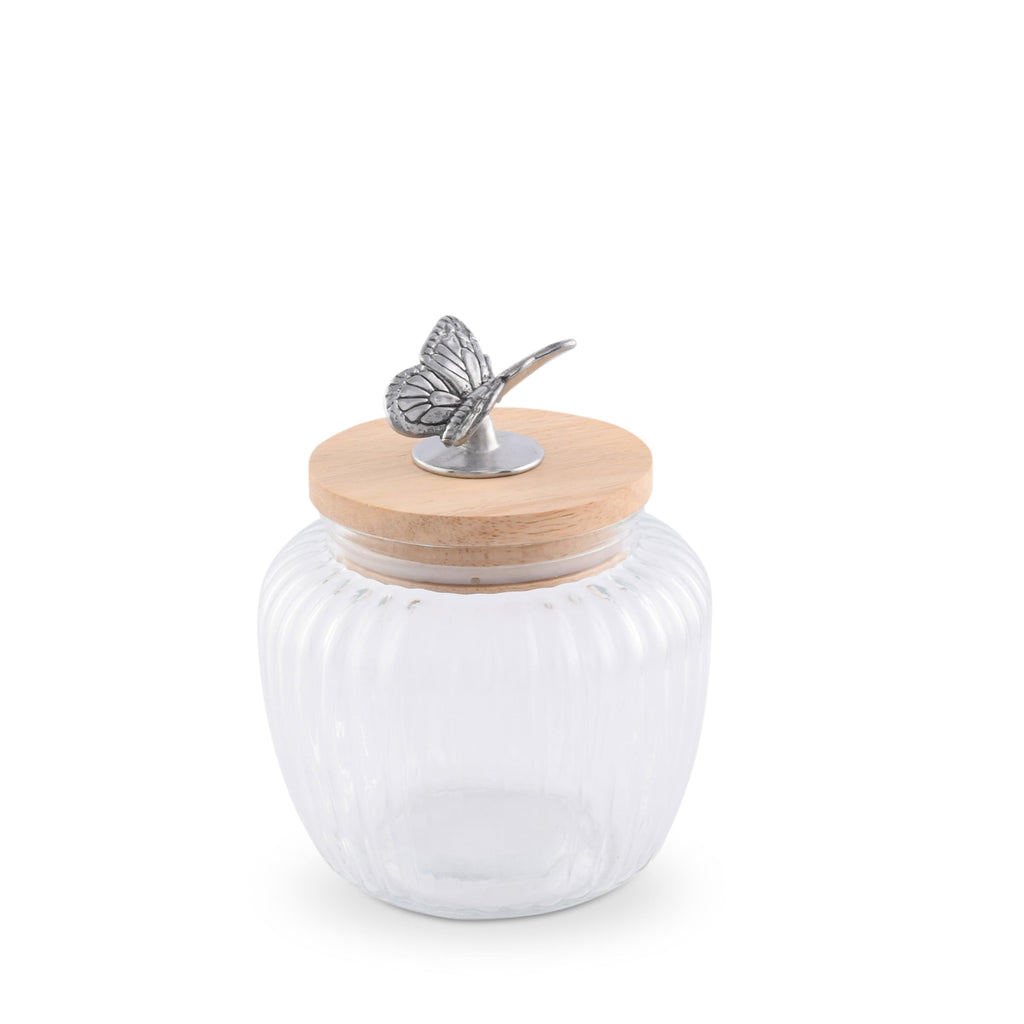 Butterfly Knob Glass Canister