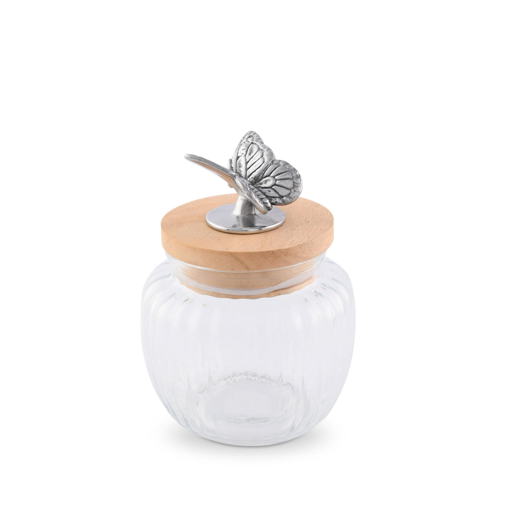 Butterfly Knob Glass Canister