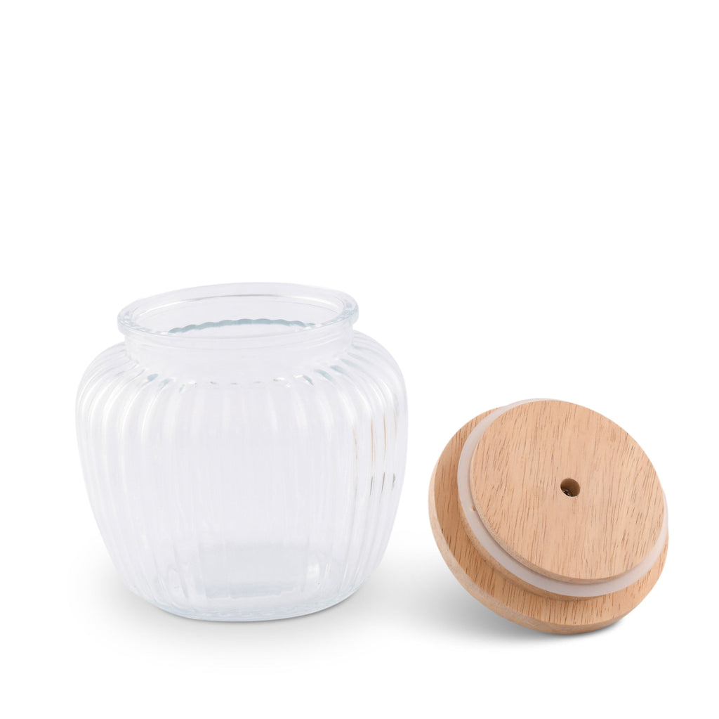 Butterfly Knob Glass Canister