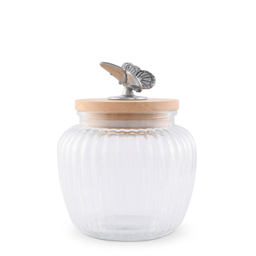 Butterfly Knob Glass Canister