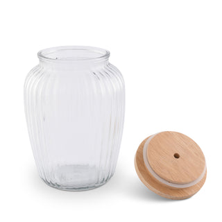 Butterfly Knob Glass Canister