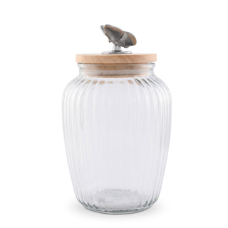 Butterfly Knob Glass Canister