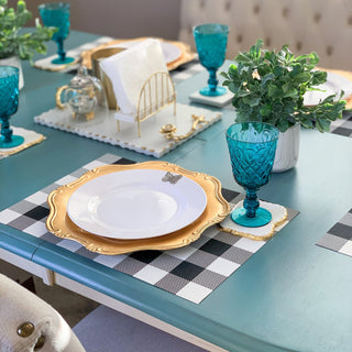 Butterfly Melamine Lunch Plates Set of 4