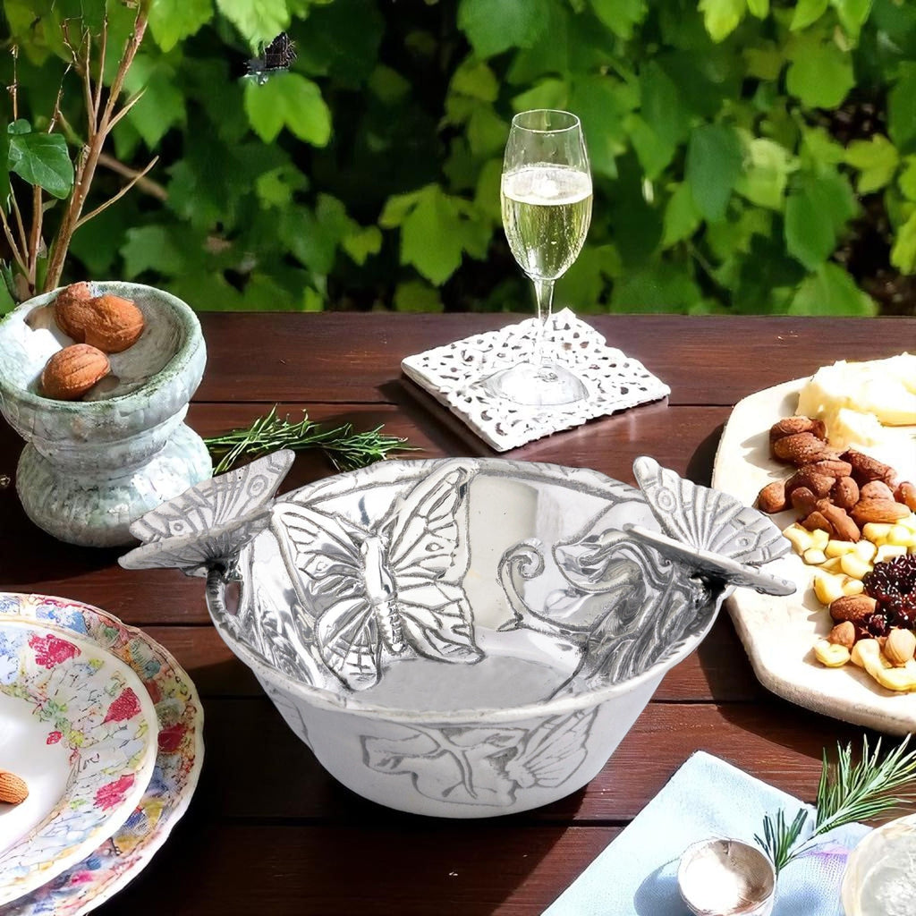 Butterfly Nut Bowl in Sculptural Metal