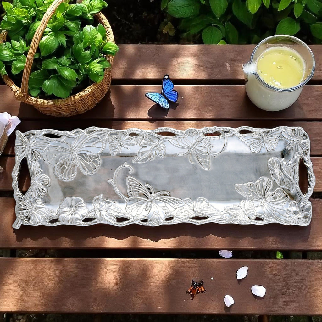 Butterfly Oblong Tray 18 x 6