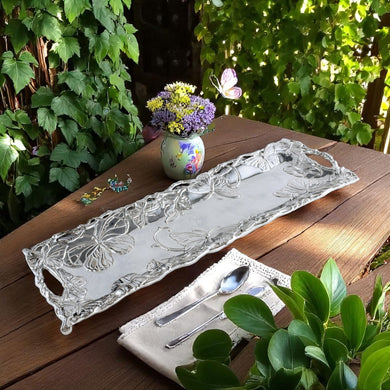 Butterfly Oblong Tray 18 x 6