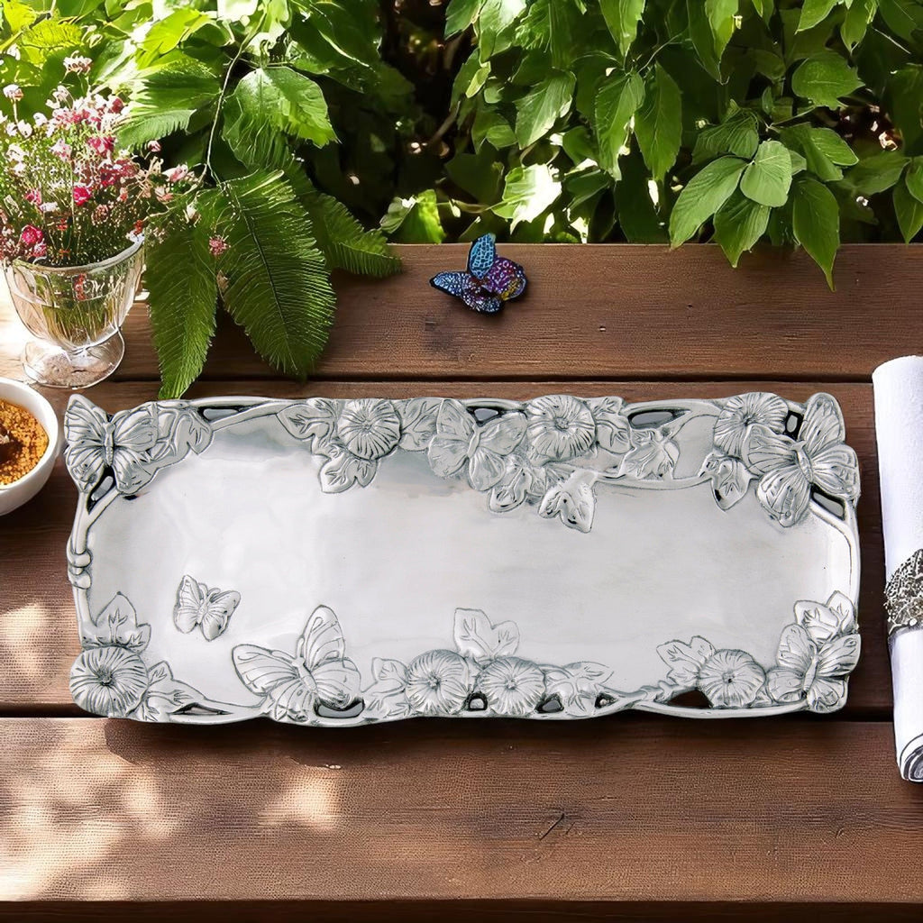 Butterfly Oblong Tray 19 x 7.5