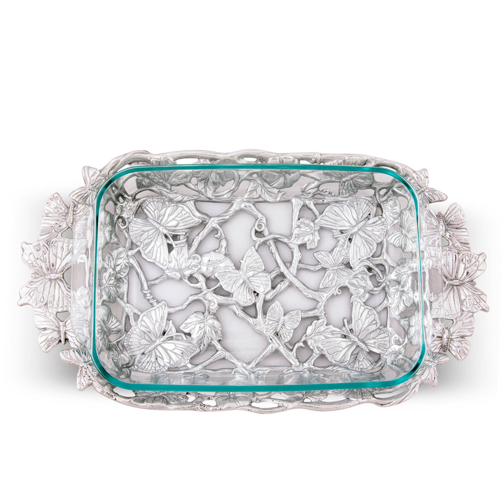 Butterfly Pyrex Holder 3 Quart