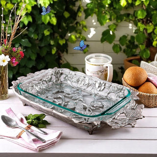 Butterfly Pyrex Holder 3 Quart