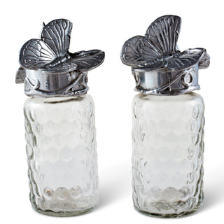 Butterfly Salt and Pepper Set in Stainless Steel