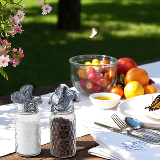 Butterfly Salt and Pepper Set in Stainless Steel