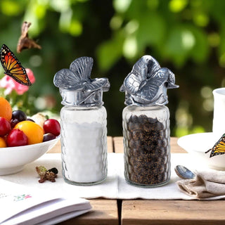 Butterfly Salt and Pepper Set in Stainless Steel