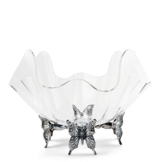 Butterfly Stand Acrylic Bowl 14 Inch
