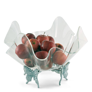 Butterfly Stand Acrylic Bowl 14 Inch