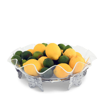 Butterfly Stand Acrylic Bowl 16 Inch