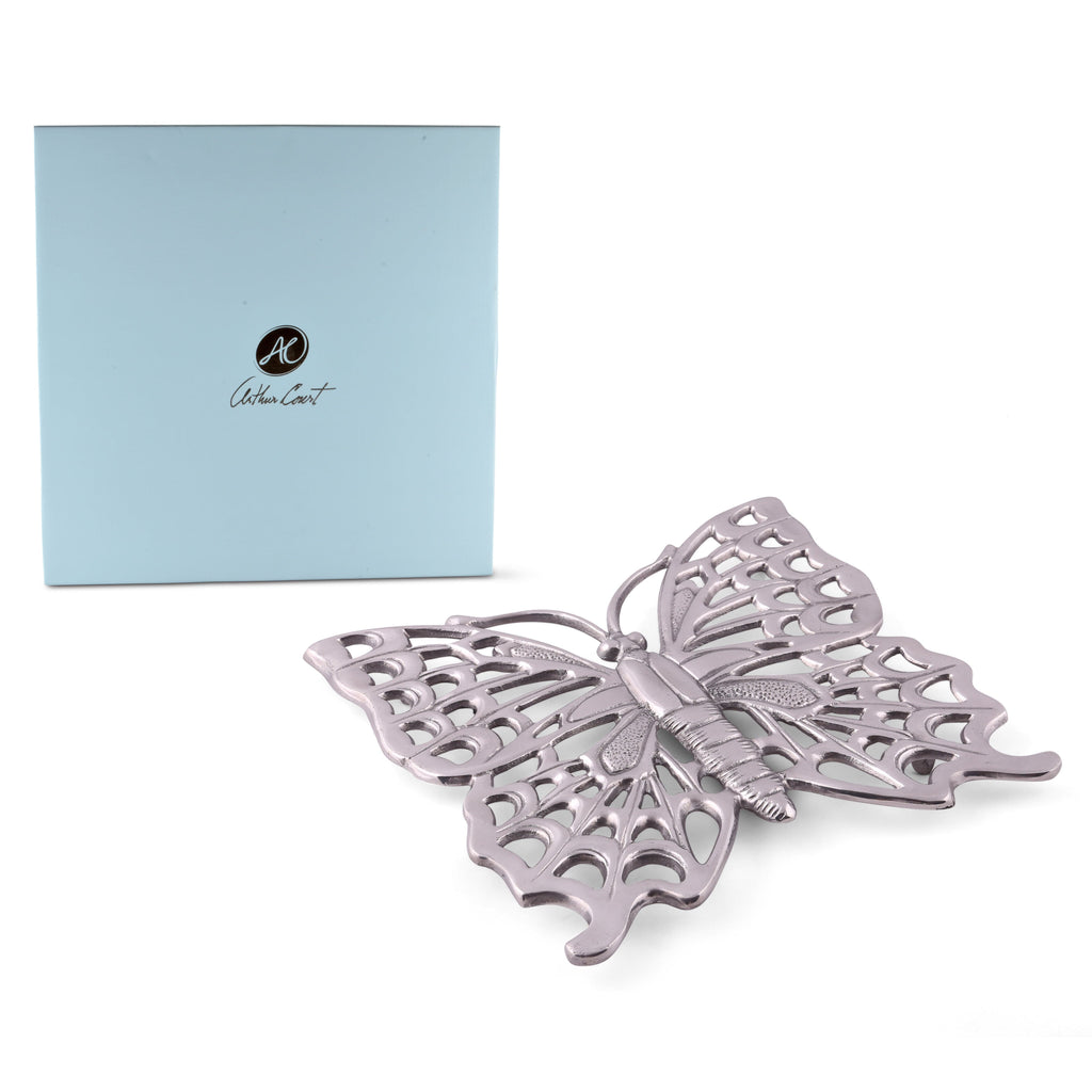 Butterfly Trivet in Sculptural Metal