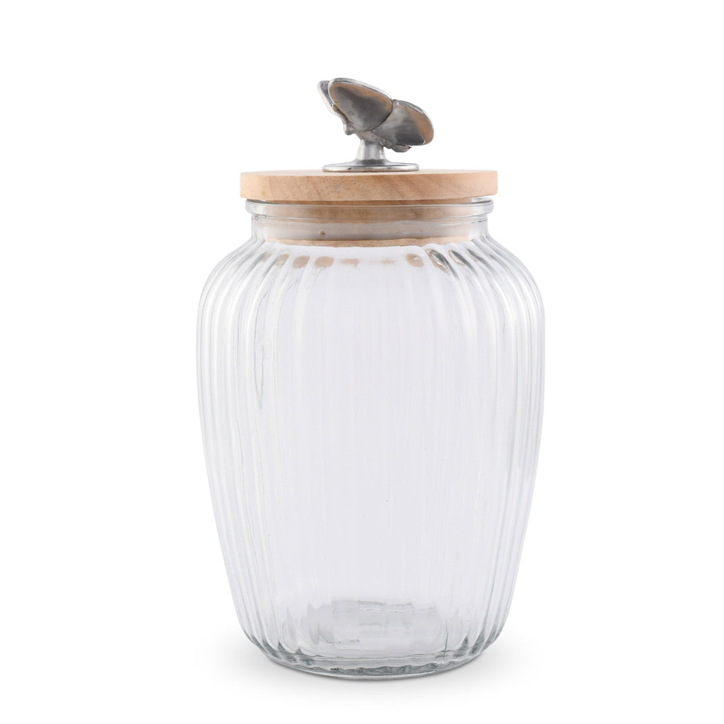 Butterfly Knob Glass Canister