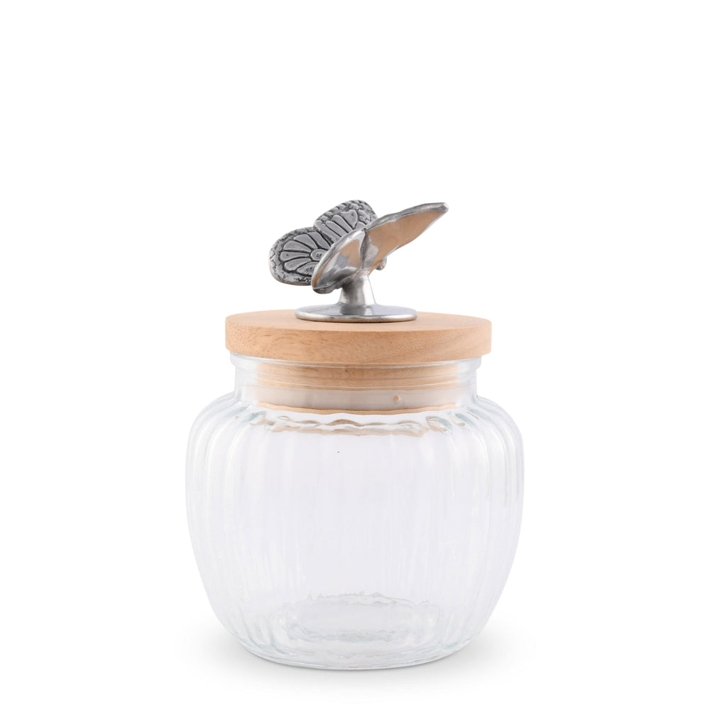 Butterfly Knob Glass Canister