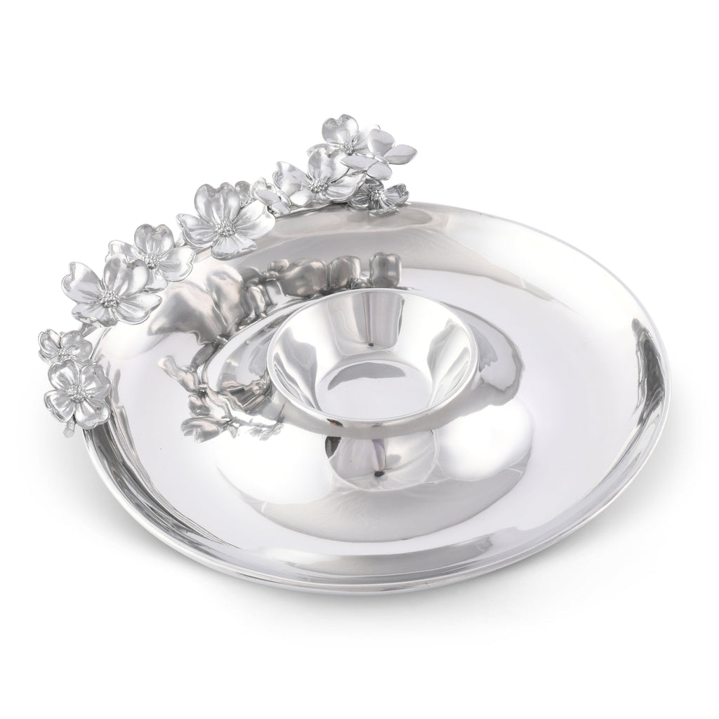 Butterfly and Dogwood Chip & Dip Serving Platter