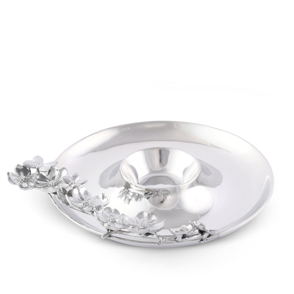 Butterfly and Dogwood Chip & Dip Serving Platter