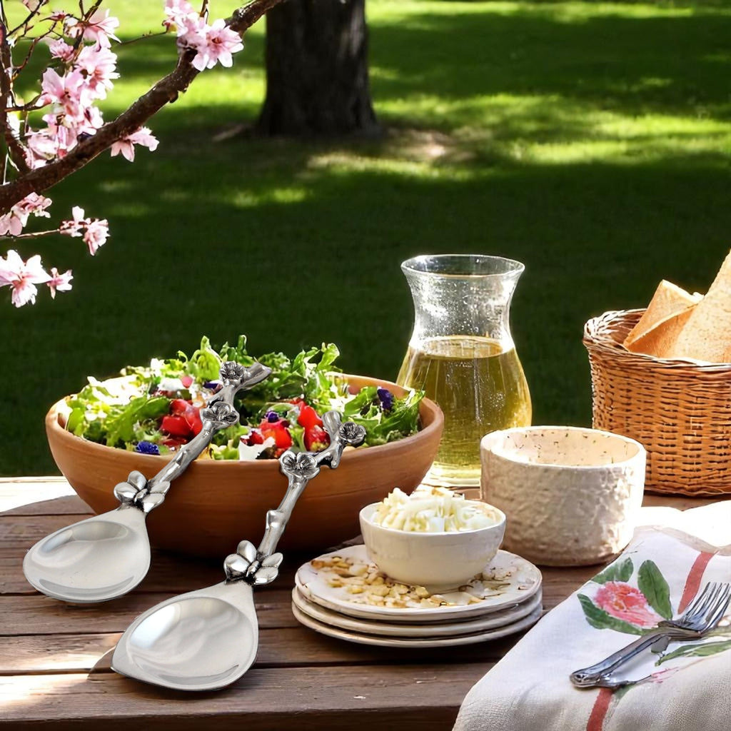 Butterfly Dogwood Salad Servers | Sculptural Serving Utensils