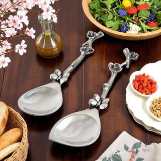 Butterfly Dogwood Salad Servers | Sculptural Serving Utensils