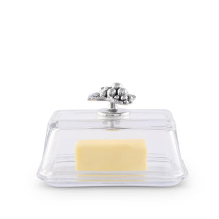Grape Glass Butter Dish | Elegant Tabletop Accent