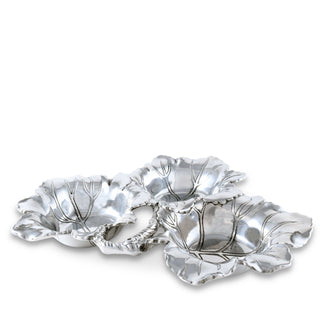 Grape Triple Bowl Appetizer Server | Elegant Table Décor Accent