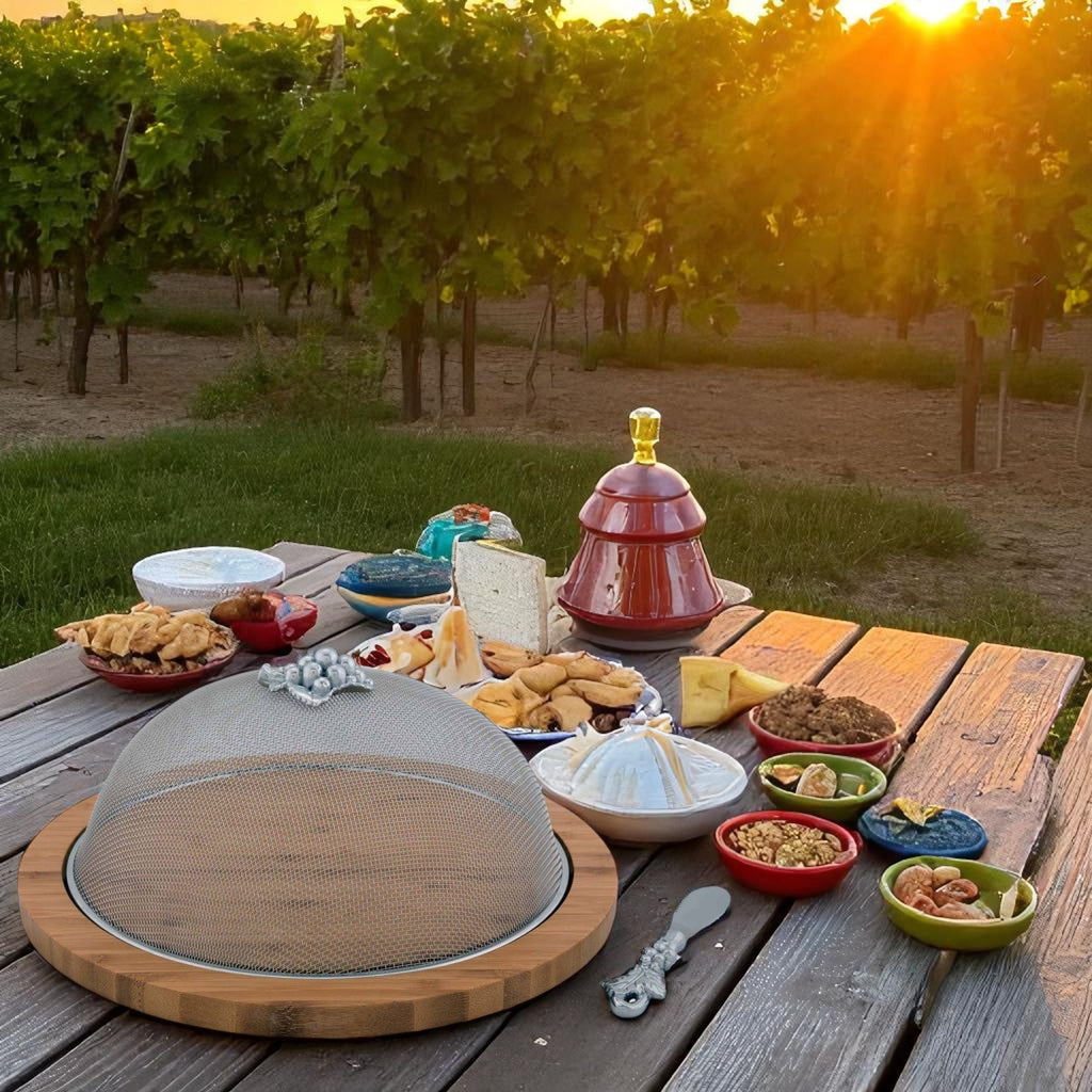 Grape Picnic Cheese Board & Spreader Set