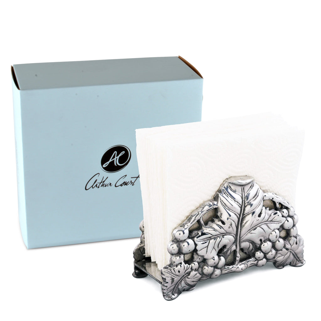 Grape 6-Inch Napkin Holder | Elegant Table Décor Accent