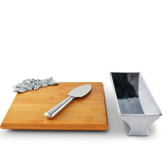 Grape Bamboo Cheese Set | Elegant Table Décor & Entertaining Accent