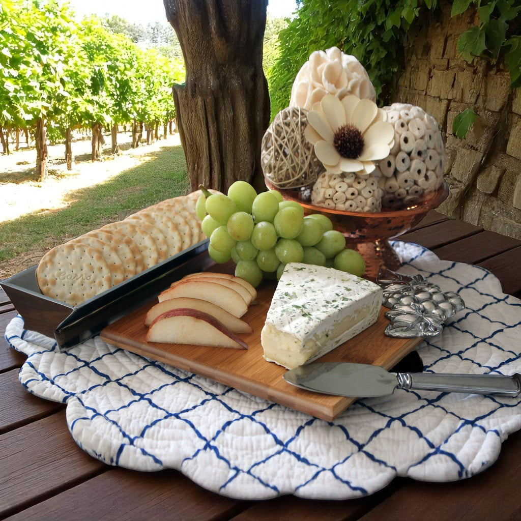 Grape Bamboo Cheese Set | Elegant Table Décor & Entertaining Accent