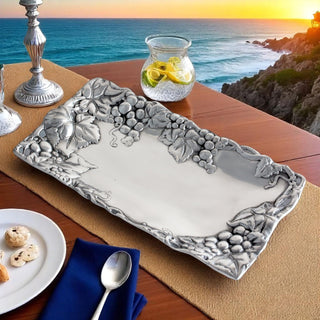 Grape Bread Tray 6x12 | Elegant Table Décor & Entertaining Accent