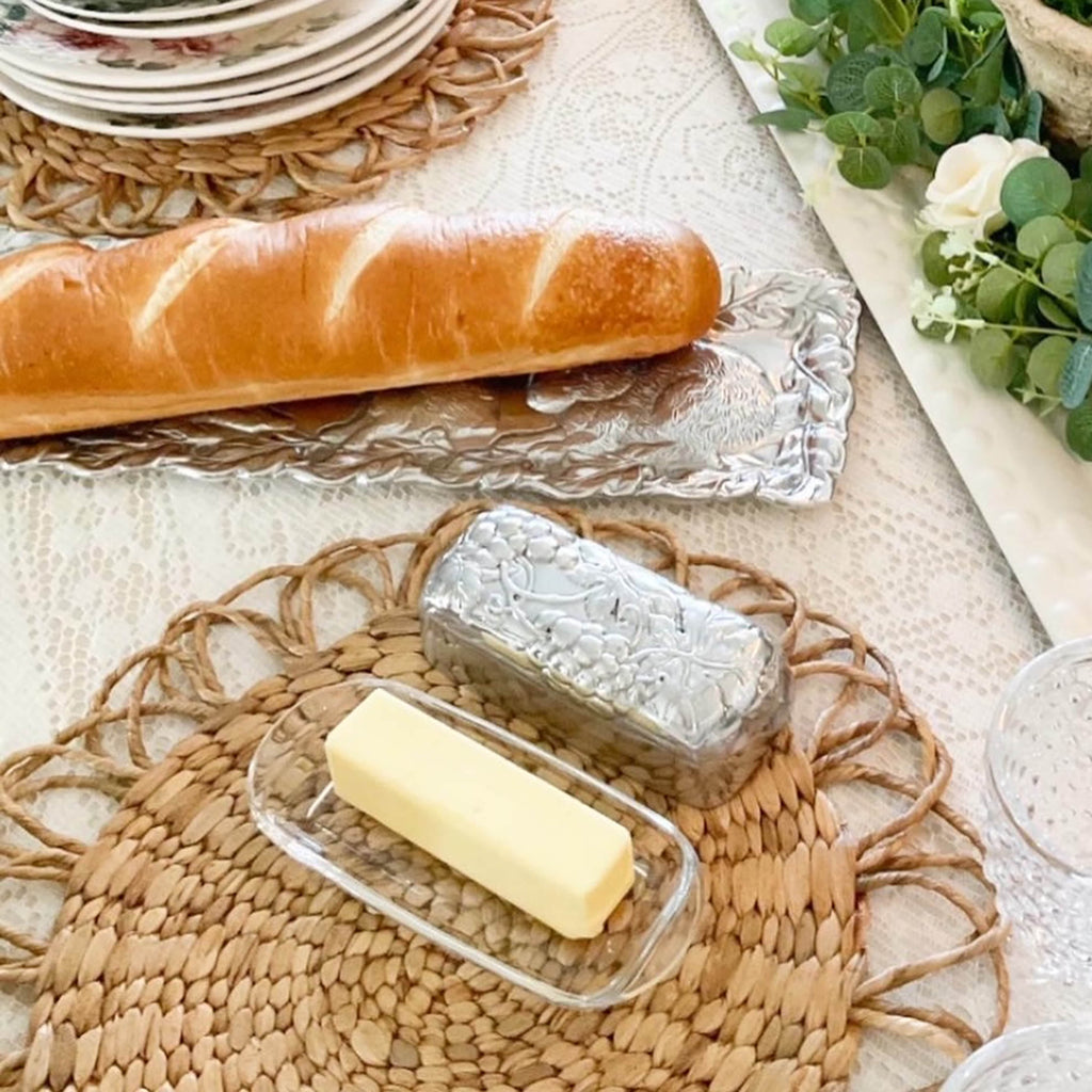 Grape Butter Dish Vineyard Table Accent