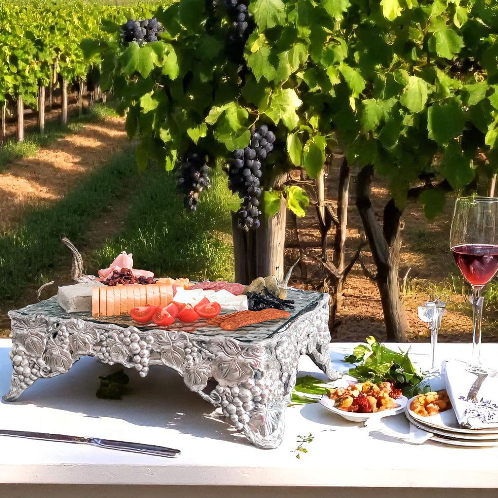 Grape Cake Pedestal Sheet | Elegant Table Décor & Entertaining Accent