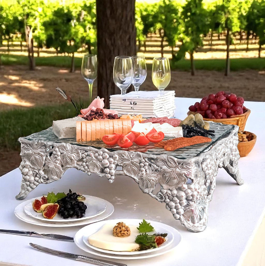 Grape Cake Pedestal Sheet | Elegant Table Décor & Entertaining Accent