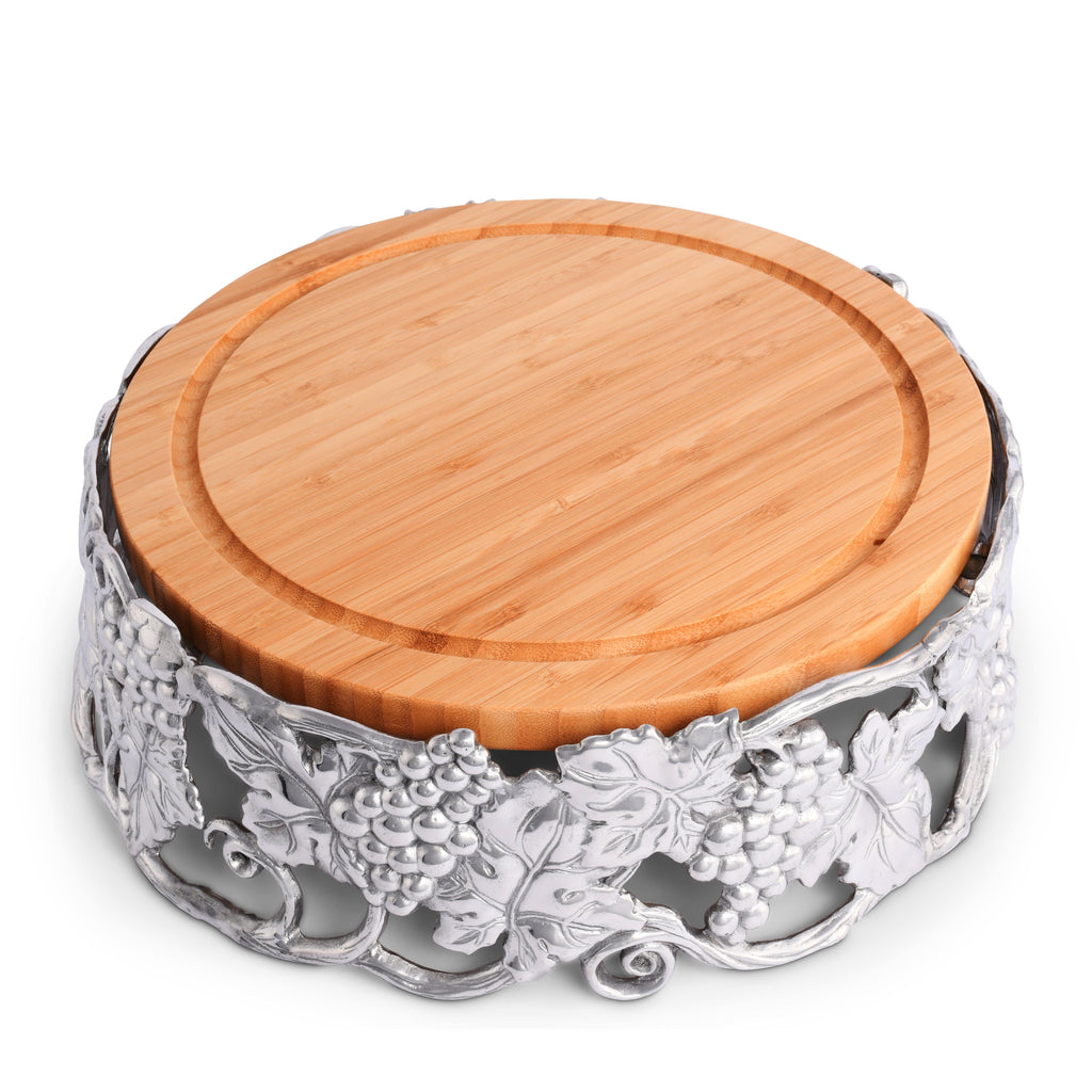 Grape Cheese Pedestal | Elegant Table Décor & Entertaining Accent