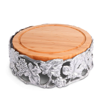 Grape Cheese Pedestal | Elegant Table Décor & Entertaining Accent