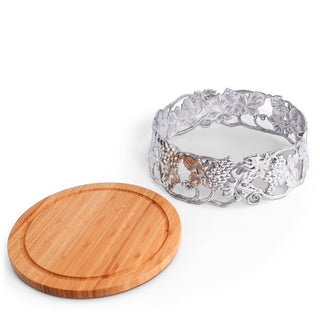 Grape Cheese Pedestal | Elegant Table Décor & Entertaining Accent