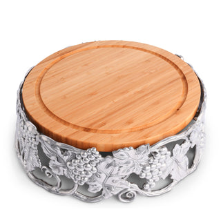 Grape Cheese Pedestal | Elegant Table Décor & Entertaining Accent