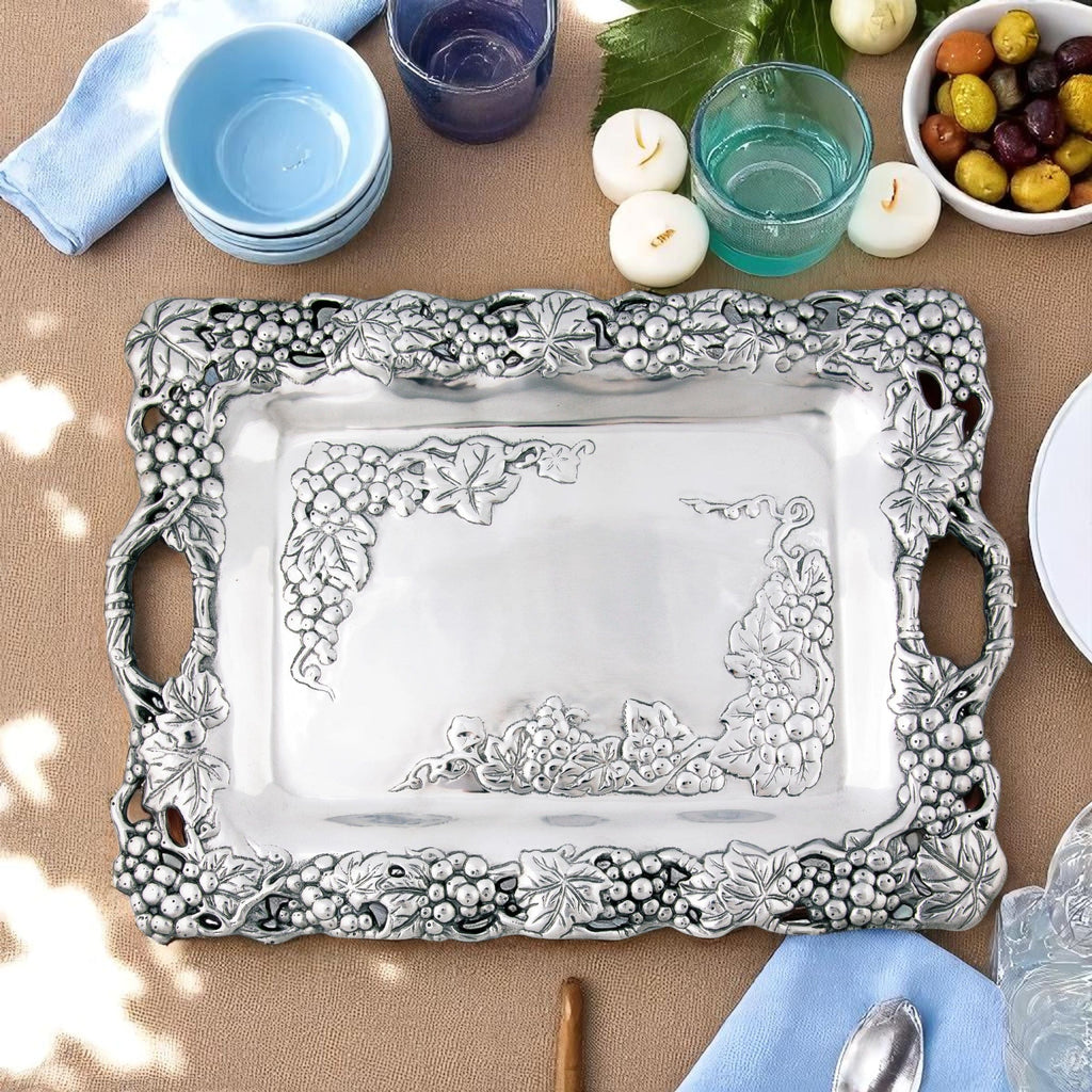 Grape Clutch Tray Vineyard Table Accent