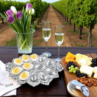 Grape Deviled Egg Holder | Elegant Table Décor & Entertaining Accent