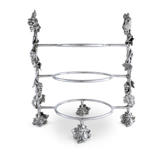 Grape Multi-Tiered Dinner Plate Caddy | Elegant Table Décor & Storage Accent