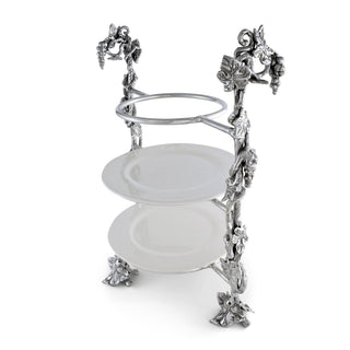 Grape Multi-Tiered Dinner Plate Caddy | Elegant Table Décor & Storage Accent