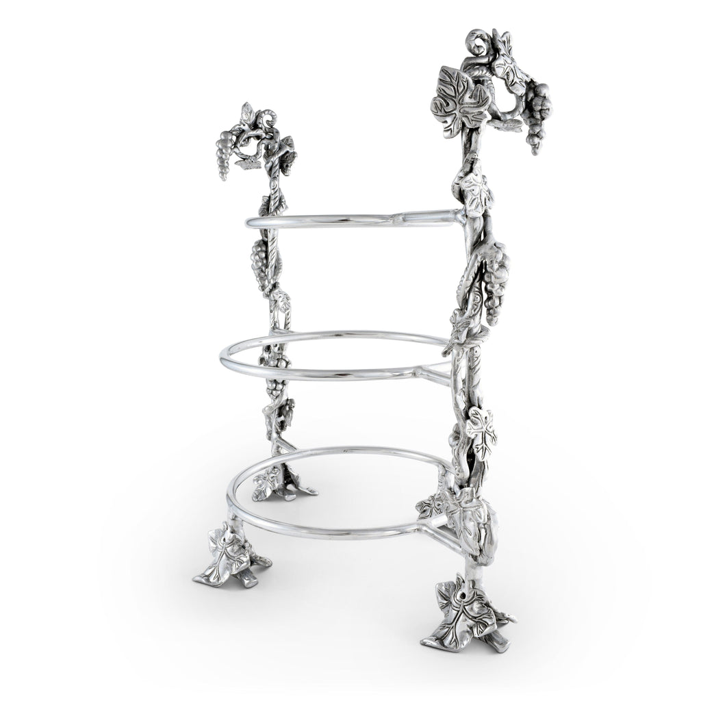 Grape Multi-Tiered Dinner Plate Caddy | Elegant Table Décor & Storage Accent