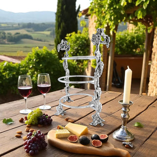 Grape Multi-Tiered Dinner Plate Caddy | Elegant Table Décor & Storage Accent