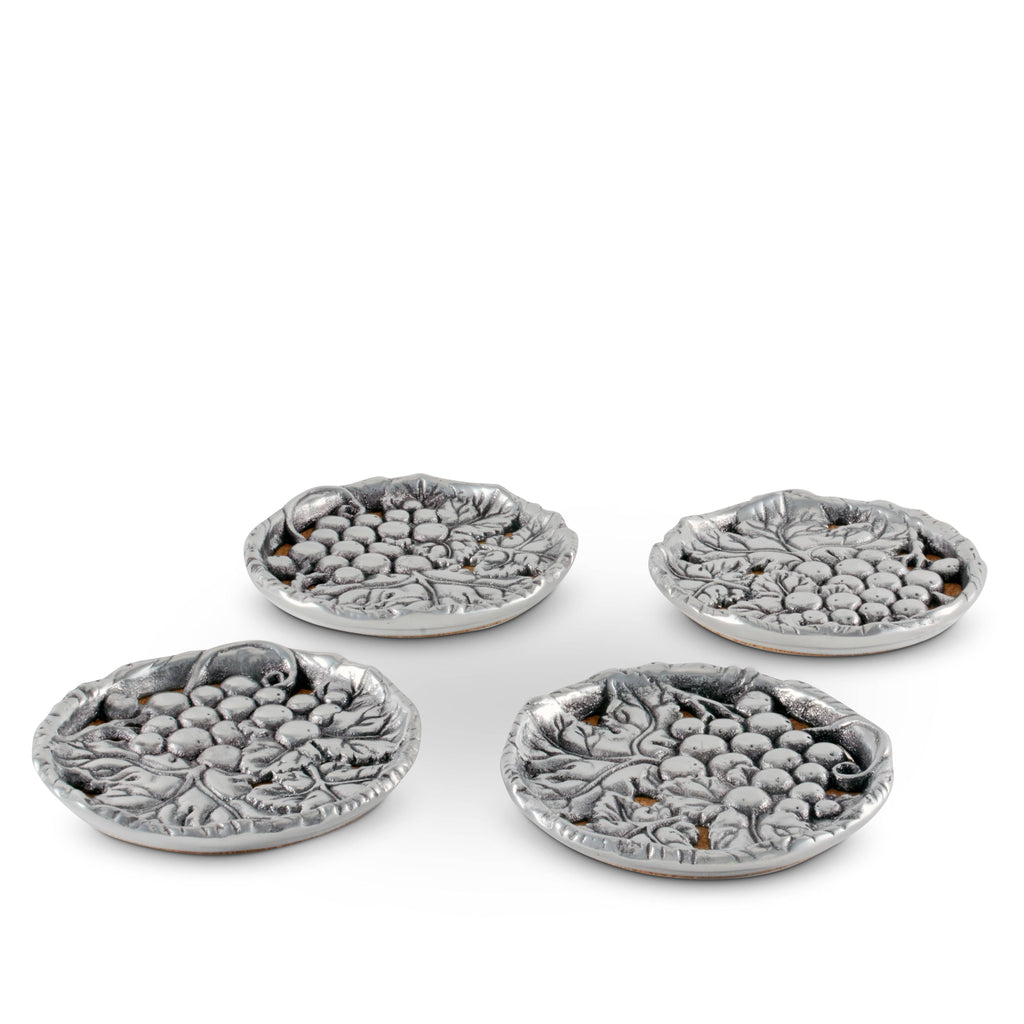 Grape Drink Coaster Set of 4 Vineyard Accent