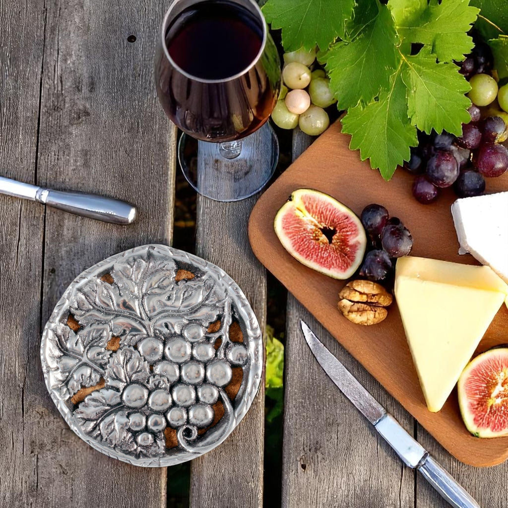 Grape Drink Coaster Set of 4 Vineyard Accent