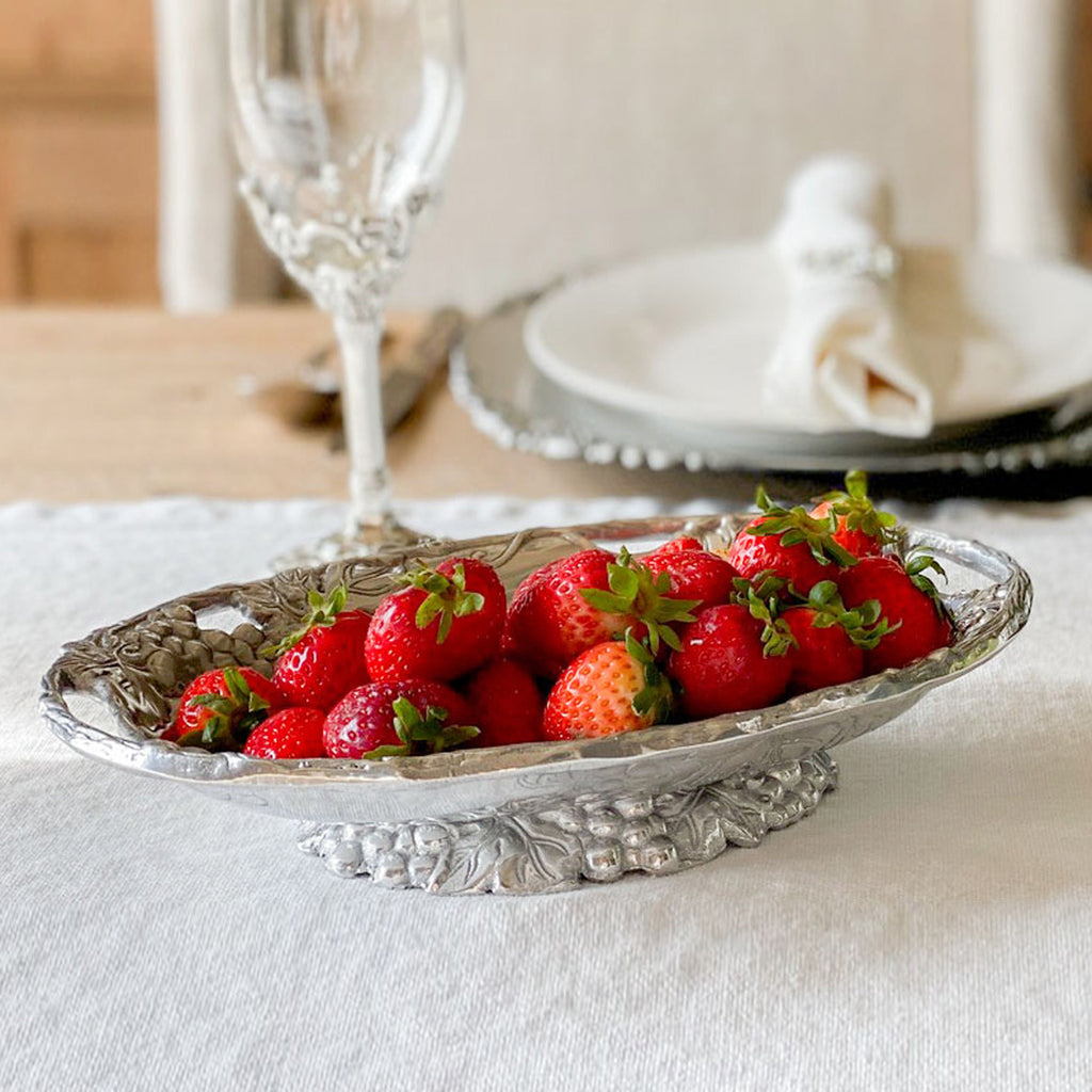 Grape Footed Side Dish | Elegant Table Décor & Entertaining Accent