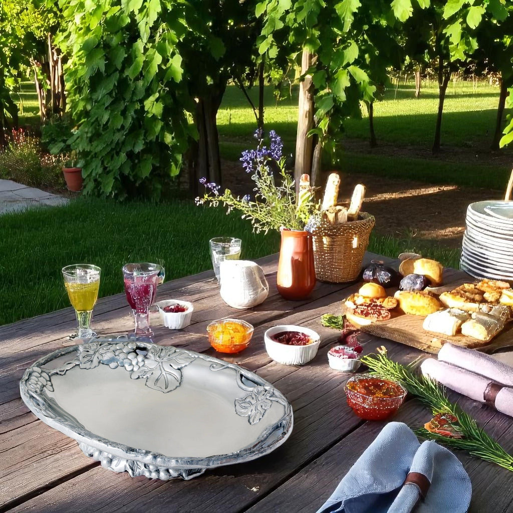 Grape Footed Side Dish | Elegant Table Décor & Entertaining Accent